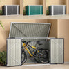 Lockable Metal Garden Wheelie Bin Storage Cabinet Bicycle Bike Shed Storage Tool