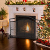 Freestanding Fireplace Screen Guard Spark Mesh Design Fire Guard Fire Panel