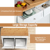 Tilt Out Trash Bin Cabinet Kitchen Trash Can Holder Laundry Hamper Cabinet