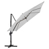 3*3m Large Roma Parasol Banana Cantilever Hanging Umbrella Outdoor Garden Patio