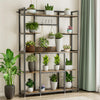5 Tiers Kitchen Bakers Rack Rustic Cabinet Storage Organizer Shelving Unit Stand