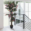 180cm Potted Artificial Satsuki Azalea Flowers Tree Potted In&Outdoor Home Décor
