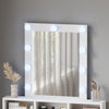 Bedroom Modern Dressing Table Vanity Desk With Drawers Shelves LED Mirror White