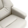 Occasional PU Leather Manual Recliner with Stool Reclining Lounger Chair Swivel