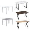 Rectangular Kitchen Dining Table Wooden Table 4-6 Seats Family Party Table White