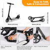 100/200mm WheelsFolding Kick Push Scooter Teens Adult Ride on Adjustable Height