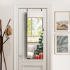 LED Lights Jewelry Cabinet Lockable Wall/Door Mounted Jewelry Armoire W/ Mirror