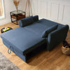 Dahlia Navy Blue 2-Seater Pull Out Sofa Bed - Convertible Sleeper Sofa