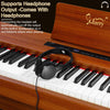 88 keys Bluetooth Digital Piano Full Weighted E-Piano w/ Stand Headphone Walnut