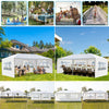 6x3M Garden Large Gazebo Canopy Waterproof Outdoor Party Tent Marquee w/Walls UK