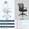 ADJUSTABLE OFFICE ERGONOMIC MESH SWIVEL HOME CHAIR DESK HEIGHT COMPUTER