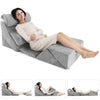 7PCS Adjustable Support Pillow Set Sit-up Pillow Memory Foam Bed Wedge Pillows