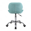 Computer Desk Chair Office Cushioned Chair Chrome Legs Swivel Fabric/PU/Velvet