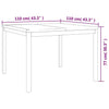 3 Piece Garden Dining Set Solid Wood Teak