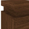 Modern Bedside Cabinet in Brown Oak with Adjustable - Bedroom Storage P0H7