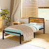 Simple Budget metal bed Single bed Frame w/Mattresses Option Bedroom Furniture