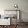 Halo Split Modern Bright LED Torchiere Floor Lamp for Offices Tall Standing Lamp