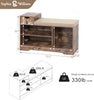 3-Tier Shoe Storage Cabinet Storage Cupboard Unit Sneaker Organizer for Entryway