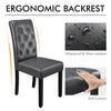Dining Room Chairs Set of 2/4/6 Faux Leather Kitchen Chair Set with Wooden Legs