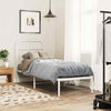 Metal Bed Frame with Headboard White 75x190 Small P5E3