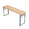 Portable Wooden Folding Beer Table Trestle Camp Garden Outdoor Barbecue Table