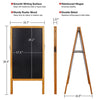 100cm Wood A-Frame Blackboard Chalkboard Cafe Bar Pub Promotion Menu Sign Board