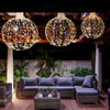 Outdoor Hanging Light Spheres 3 Pack LED Light Balls