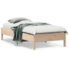 Tidyard Bed Frame Bed Base 90x190 Solid Wood Pine Bedstead Base Bedroom F2T8