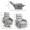 Electric Power Lift Recliner Chair with Massage Upholstered Reclining Armchair