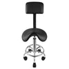 Saddle Rolling Salon Stool Hydraulic Lift Swivel Barber Tattoo Chair White Black
