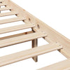 Bed Frame with Headboard 200x200 Solid Wood Pine G6C7