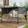 Adjustable Pergola Gazebo Garden Sun Shade Canopy Cover Shelter Steel Frame 3*3m