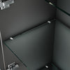 Modern Display Cabinet High Gloss RGB LED Black Cupboard Tall Storage Sideboard