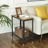 Industrial Style Side Table Phone Lamp Coffee Tea Vintage Furniture Metal Rustic