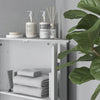Bathroom Vanity Cabinet Unit Corner Toiletries Towels Storage Shelf Cupboard