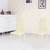 Set of 2 4 6 Dining Chairs High Back Faux Leather Padded Seat Kitchen Furniture