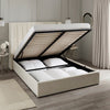 Dusk Madison Ecru Velvet King Size Ottoman Storage Bed RRP £899