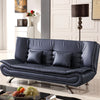 Modern 3 Seater Recliner Sofa Double Sleeper Bed PU Leather Couch Sofabed Settee