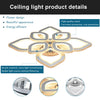 LED Crystal Ceiling Light Semi Flush Mount Ceiling Lamp With RGB Backlight Nsdpg