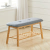 3ft Cushion Padded Shoe Bench Hallway Shoes Holder Organizer Wooden Storage Rack