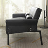 3 Seater Click Clack Sofa Bed Recliner Settee Couch Sofabed with Bloster Pillows