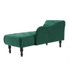 Tufted Fabric Chaise Sofa Lounge Chair Bed Nailhead Trim Armrest Chaise Longue