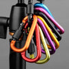 6X Heavy Duty Carabiner Clip Hook D-Ring Screw Lock Outdoor Rock Buckle Max 50KG