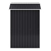 4ft x 8ft Anthracite Metal Garden Shed Free Foundation Base Storage Tool House