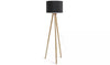 Tripod Floor Lamp Light Habitat 148cm Tall Wooden Light Lamp - Wood/Grey 2208178