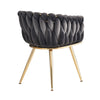 Velvet Dining Chair with Door Knocker Ring Windsor Dressing Room Chair 1/2/4/6