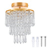 Modern Lamp LED Crystal Ceiling Light Pendant Chandelier Living Room Dining Room