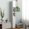 Tall Bathroom Cabinet Freestanding Storage Cabinet Organizer W/ Adjustable Shelf
