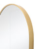 Modern Oval Mirror Wall Mounted Metal Frame Glass Vanity Makeup Bathroom Decor