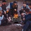 Outdoor Wood Burning Pit Portable Plug Fire Pit Pentagon Heavy Duty Firepit